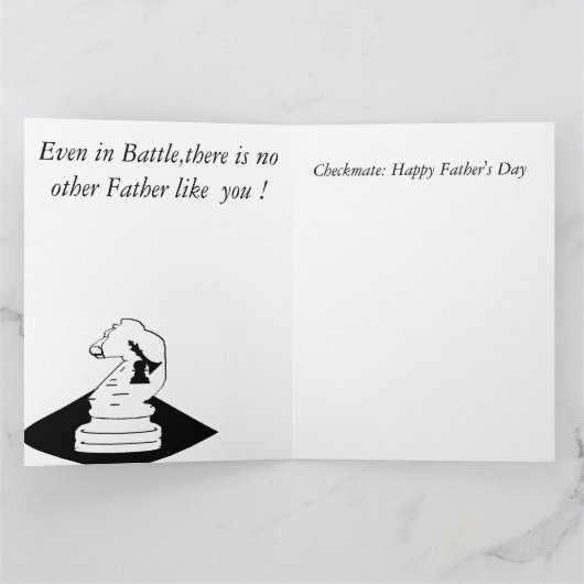 Vaderdag Wenskaart Kaart (Binnen)