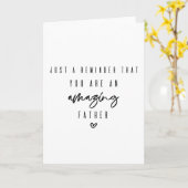 Vaderdag wenskaart kaart (Gele Bloem)