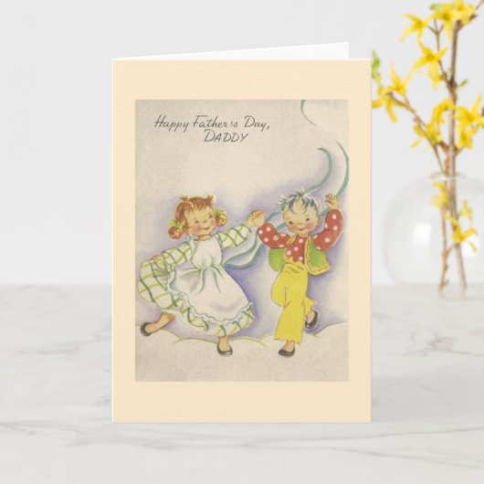 Vaderdag Wenskaart Kaart (Gele Bloem)