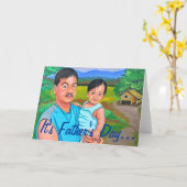 Vaderdag Wenskaart Kaart (Gele Bloem)