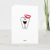 Vaderdag Wenskaart Teeth Smile Dentist Feestdagen Kaart (Achterkant)