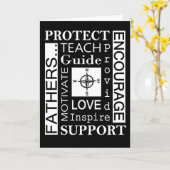 Vaderdag Wenskaart/typografie Kaart (Gele Bloem)