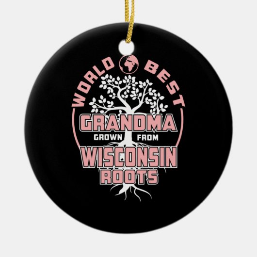 Vaderdag | Wereld beste oma Keramisch Ornament (Voorkant)