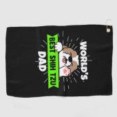 Vaderdag | Wereld beste sjiitische Tzu-hond Golfhanddoek (Horizontaal)