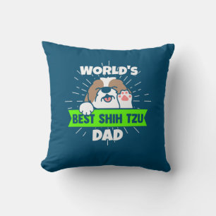 Vaderdag Wereld beste sjiitische Tzu-hond Kussen