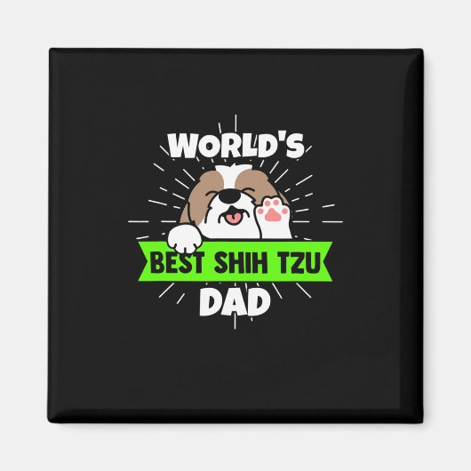Vaderdag | Wereld beste sjiitische Tzu-hond Magneet (Voorkant)