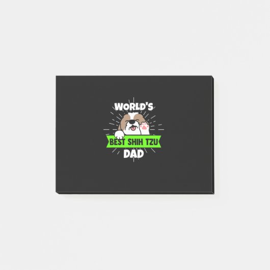 Vaderdag | Wereld beste sjiitische Tzu-hond Post-it® Notes (Voorkant)