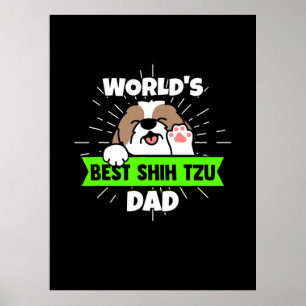 Vaderdag   Wereld beste sjiitische Tzu-hond Poster