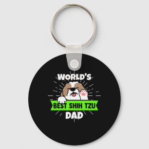 Vaderdag Wereld beste sjiitische Tzu-hond Sleutelhanger