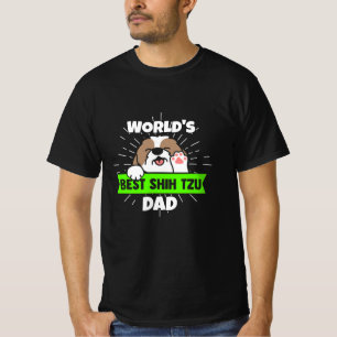 Vaderdag Wereld beste sjiitische Tzu-hond T-shirt