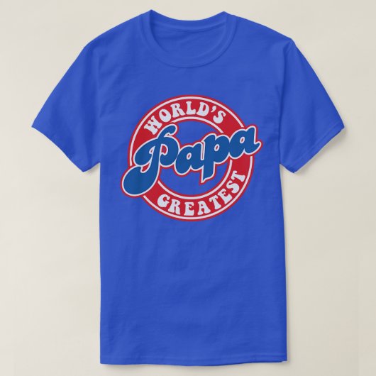 Vaderdag Werelds Beste Papa  T-shirt (Design voorkant)