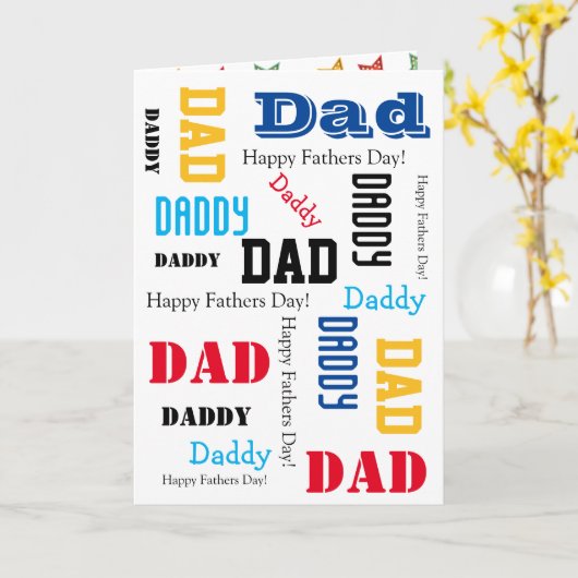 Vaderdag Werelds Beste Vader Aangepaste Tekstkaart Kaart (Gele Bloem)