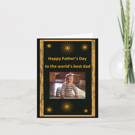 Vaderdag, Werelds beste vader Feestdagen Kaart (Voorkant)