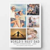 Vaderdag werpt BESTE DAD fotocollage op Fotoplaat (voorkant)