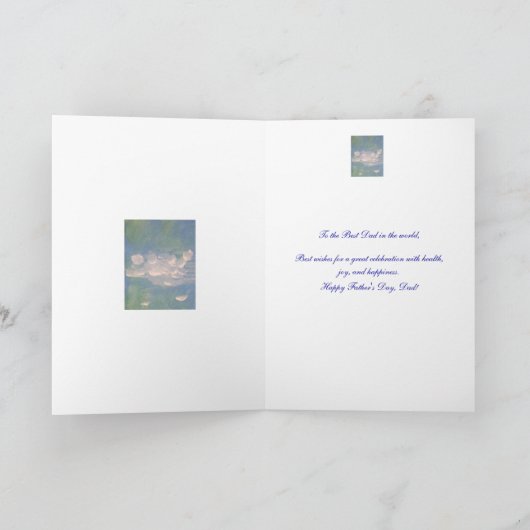 Vaderdag White Clouds Blue Sky Painting Kaart (Binnen)