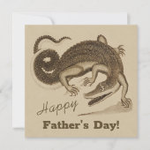 Vaderdag Wild happy dansende krokodillenkaart Kaart (Voorkant)