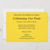 Vaderdag Witte Stropdas Gele Stippen Fotopartij to Kaart (Achterkant)