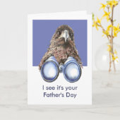 Vaderdag Wonderful Vogelspotten Pap Humor Kaart (Gele Bloem)