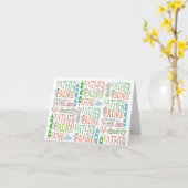 Vaderdag-woordkaart Kaart (Gele Bloem)