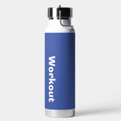Vaderdag Workout Logo Blauw Waterfles (Links)