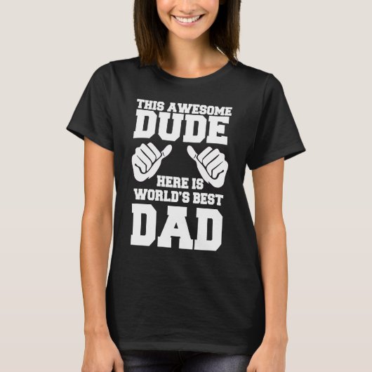 Vaderdag Worlds Best Cool Papa 1 T-shirt (Voorkant)
