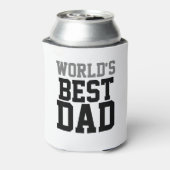 Vaderdag World's beste papa wit Blikjeskoeler (Blikje Achterkant)