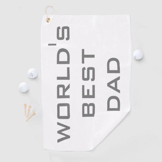 Vaderdag World's beste vader Golfhanddoek (Insitu)