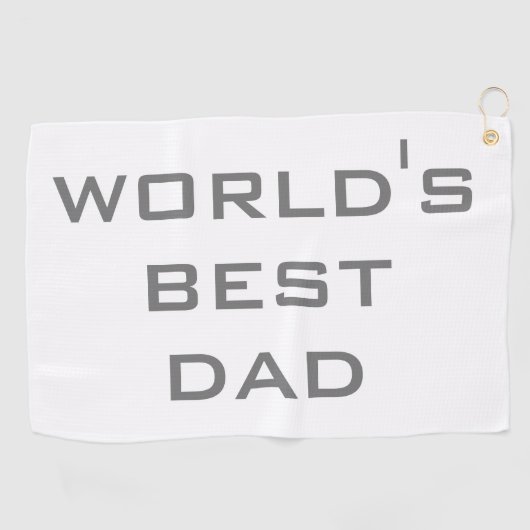 Vaderdag World's beste vader Golfhanddoek (Horizontaal)