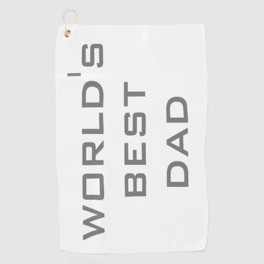 Vaderdag World's beste vader Golfhanddoek (Voorkant)