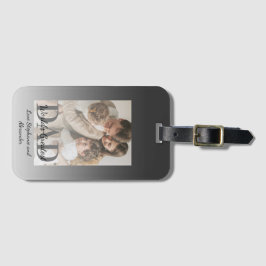 Vaderdag World's Greatest Dad met Foto Bagagelabel