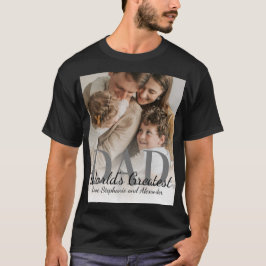 Vaderdag World's Greatest Dad met Foto T-shirt