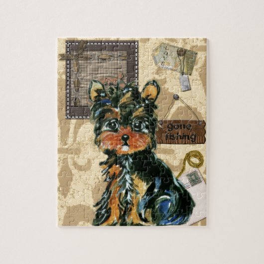 VADERDAG YORKIE LEGPUZZEL (Verticaal)