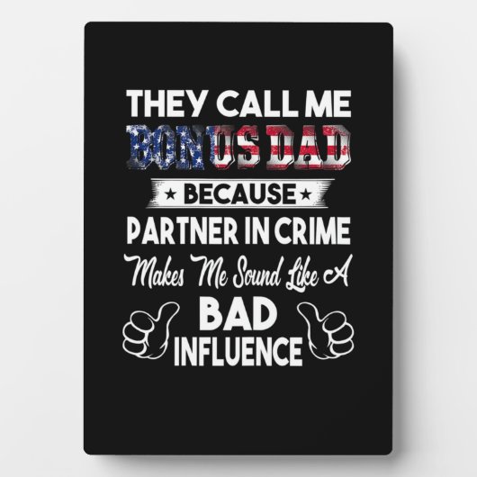 Vaderdag | Ze noemen me Bonus Pap Fotoplaat (voorkant)