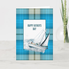 Vaderdag Zeilboot op Plaid Kaart