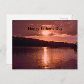 Vaderdag-zonsondergangfoto Briefkaart (Voorkant / Achterkant)