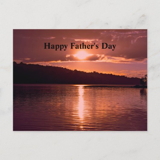 Vaderdag-zonsondergangfoto Briefkaart (Voorkant)