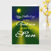 vaderdag zoon kaart (Gele Bloem)