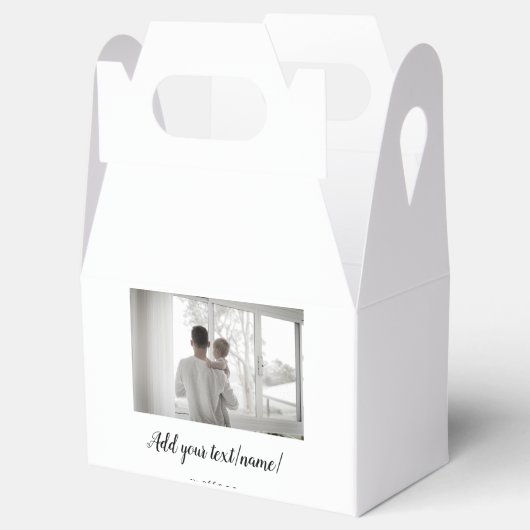 vaderdag zoon vader vader vader toevoegen foto tek bedankdoosjes (Geopend)