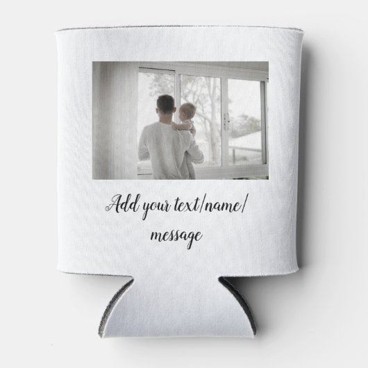 vaderdag zoon vader vader vader toevoegen foto tek blikjeskoeler (Voorkant)