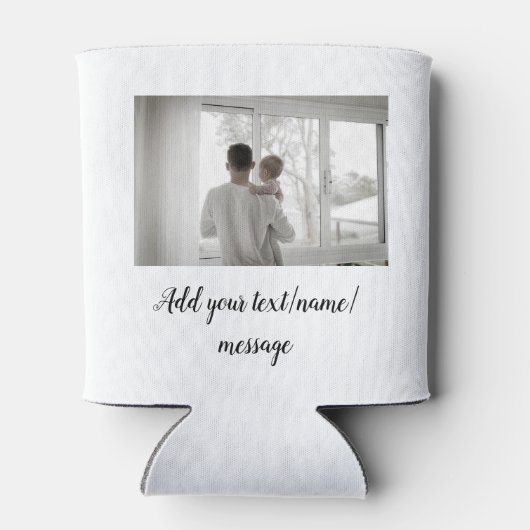 vaderdag zoon vader vader vader toevoegen foto tek blikjeskoeler (Achterkant)