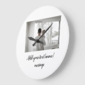 vaderdag zoon vader vader vader toevoegen foto tek grote klok (Hoek)