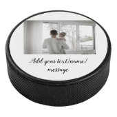 vaderdag zoon vader vader vader toevoegen foto tek hockey puck (3/4)