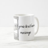 vaderdag zoon vader vader vader toevoegen foto tek koffiemok (Voorkant rechts)