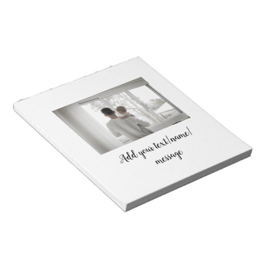 vaderdag zoon vader vader vader toevoegen foto tek notitieblok (Schuin)