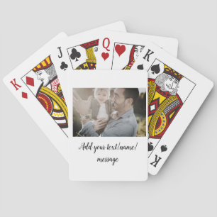vaderdag zoon vader vader vader toevoegen foto tek pokerkaarten