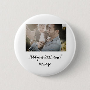 vaderdag zoon vader vader vader toevoegen foto tek ronde button 5,7 cm