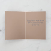 Vaderdag zwangerschapsaankondigingskaart aankondiging (Binnen)