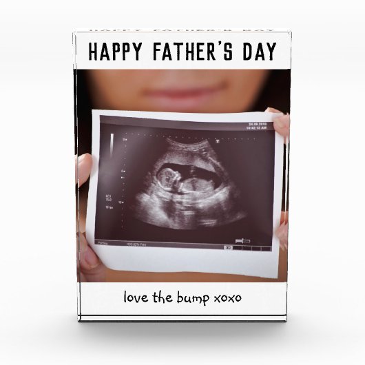 Vaderdag Zwangerschapsscan Fotoblokken (Voorkant)