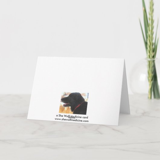 Vaderdag - Zwart Labrador Hondenliefhebber Kaart (Achterkant)