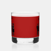 Vaderdag Zwart Man Embleem Keepsake Bourbon Whisky Glas (Links)
